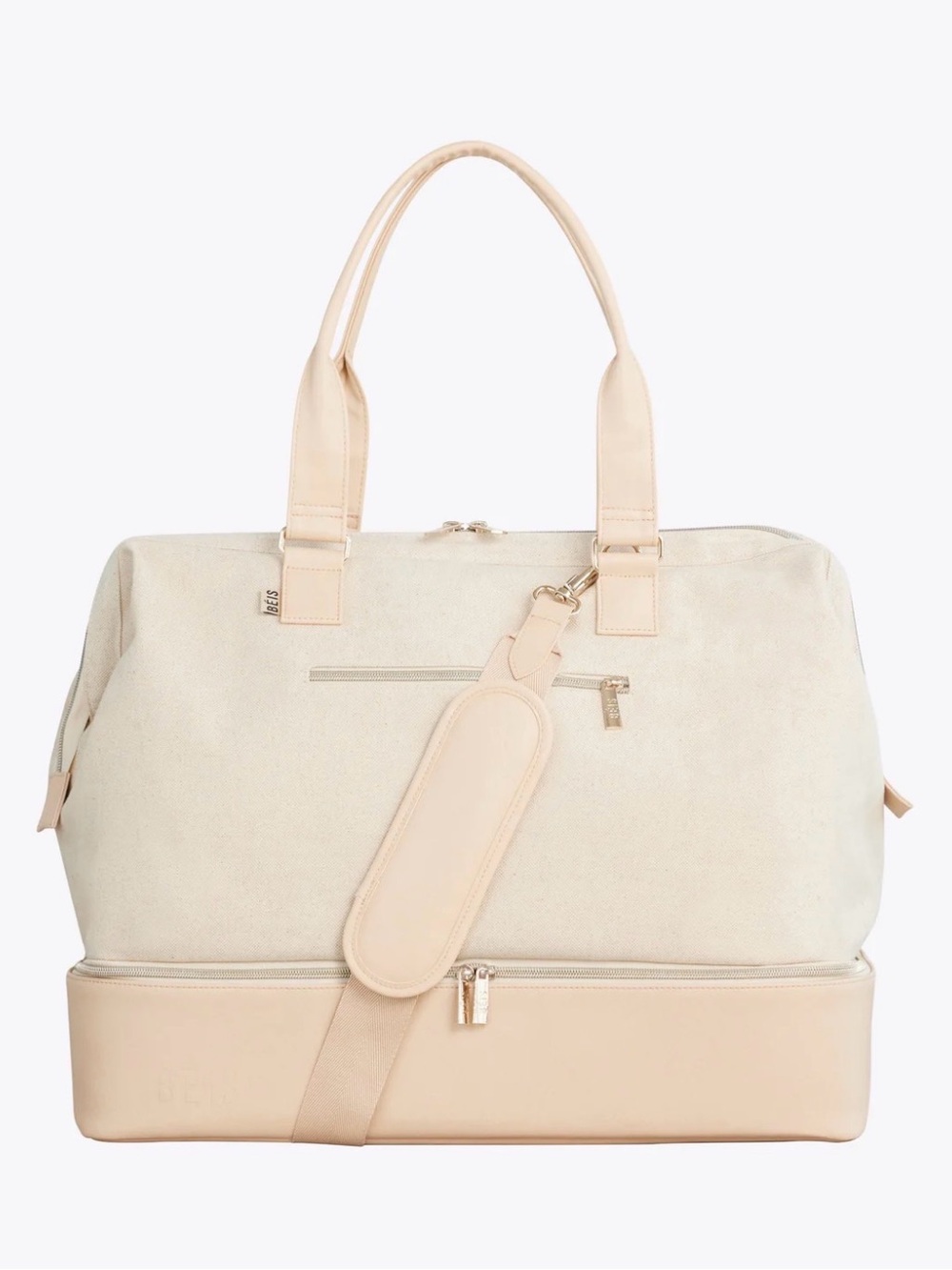BEIS Weekender Bag in Beige
